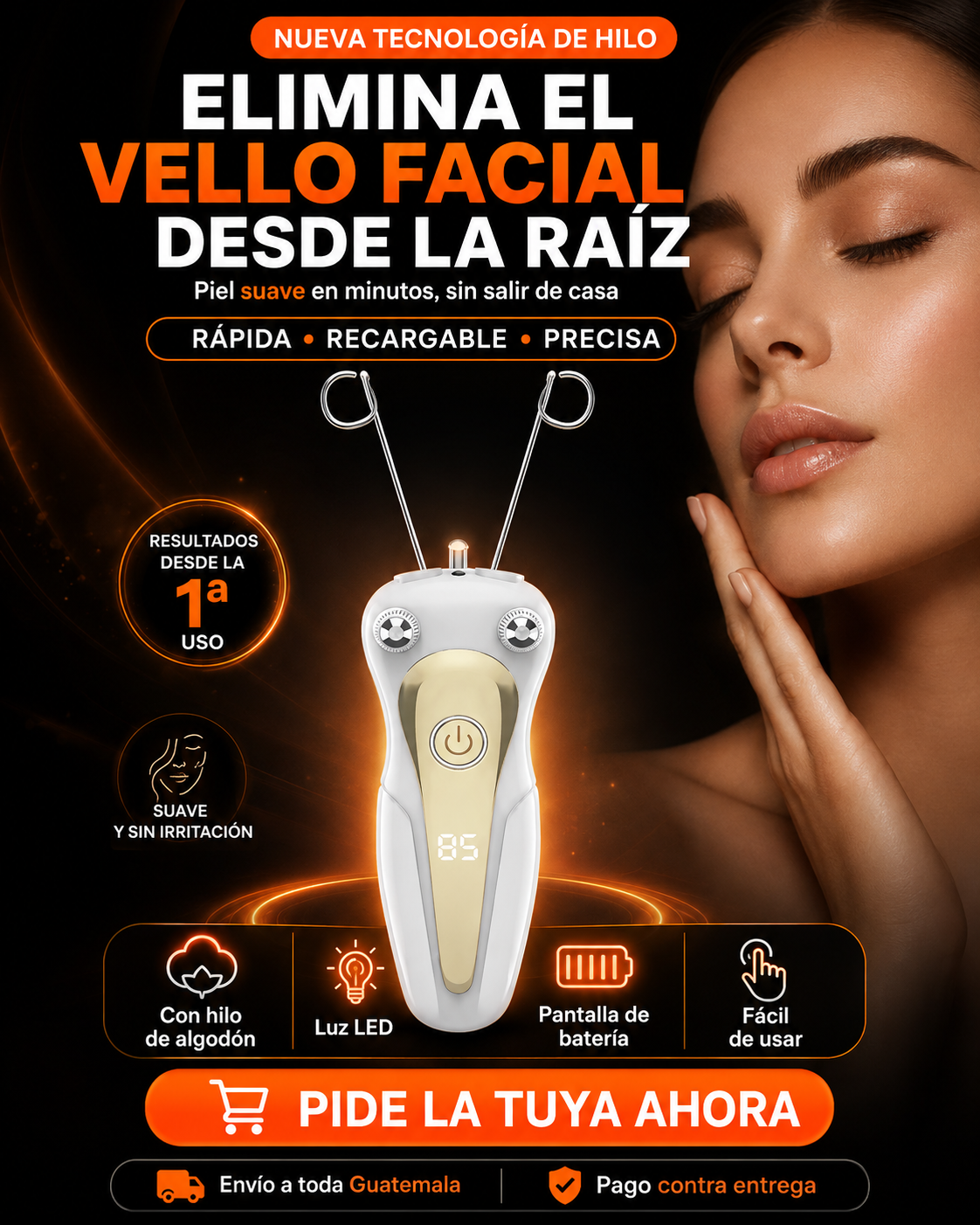 Depiladora Facial con Hilo